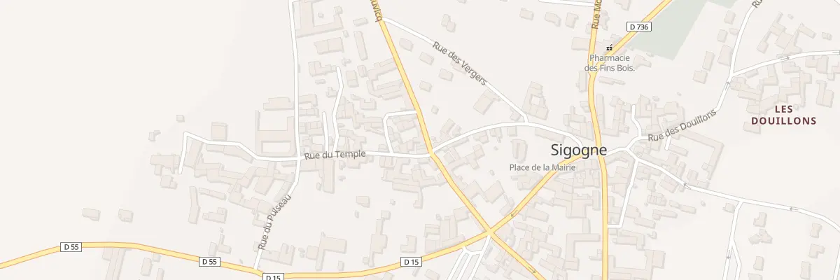 Plan du 9 Rue des Lauriers à Sigogne