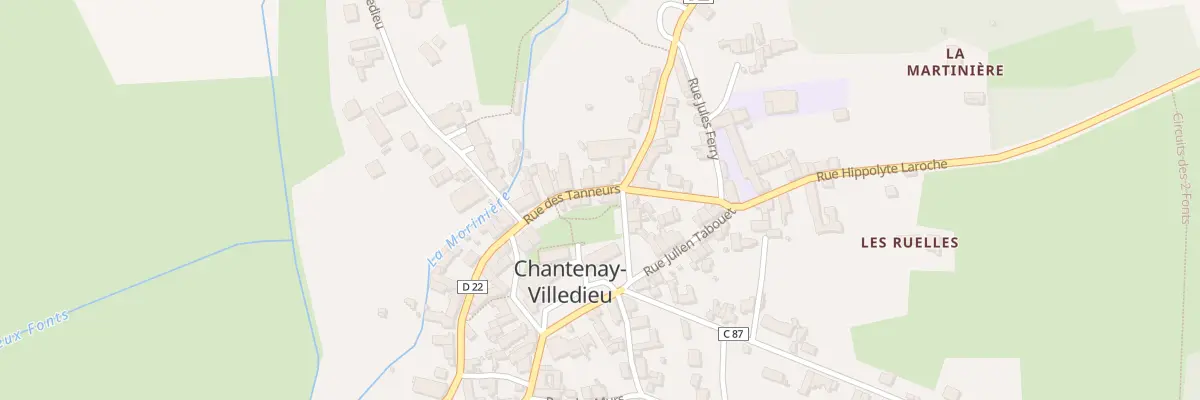 Plan du 1 Rue des Tanneurs à Chantenay-Villedieu