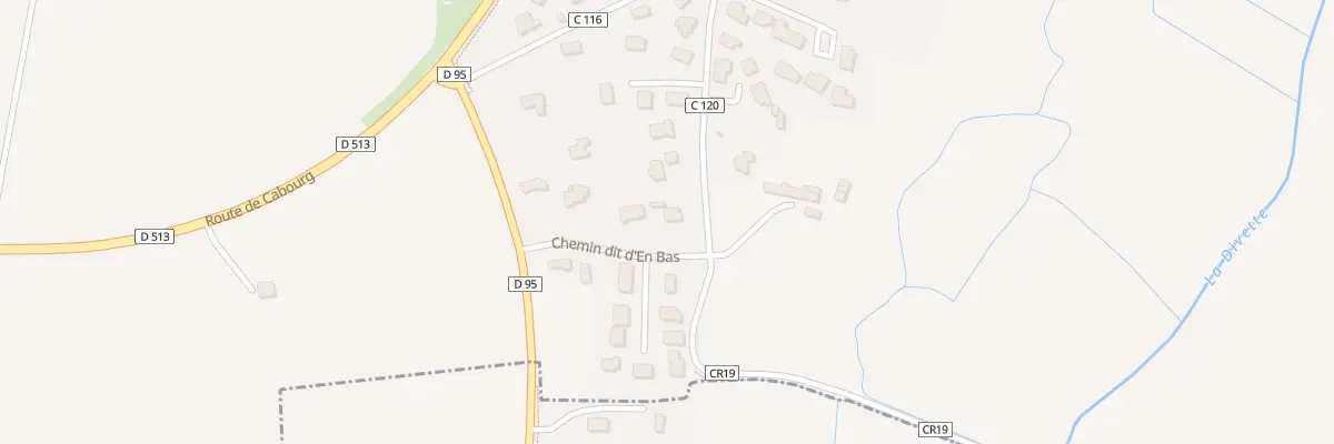 Plan du 4 Che dit d’en Bas à Varaville