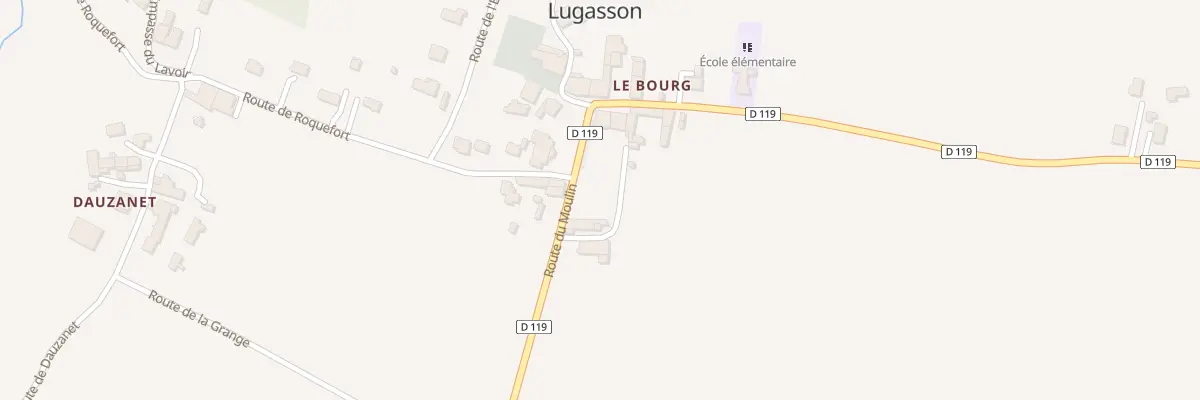 Plan du 25 Le Bourg à Blasimon