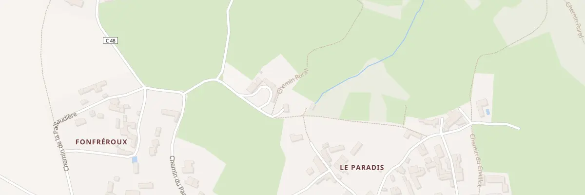 Plan du 4 Che du Paradis à Souvigné