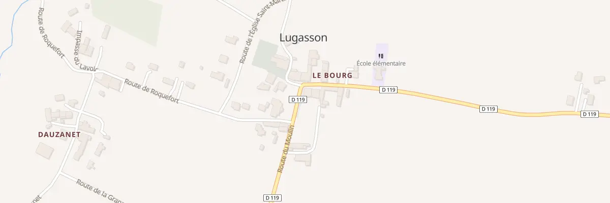 Plan du 24 Le Bourg à Lugasson