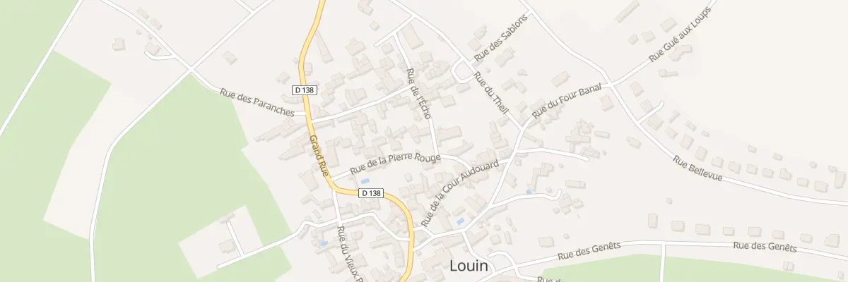 Plan du 13 Rue de la Pierre Rouge à Louin