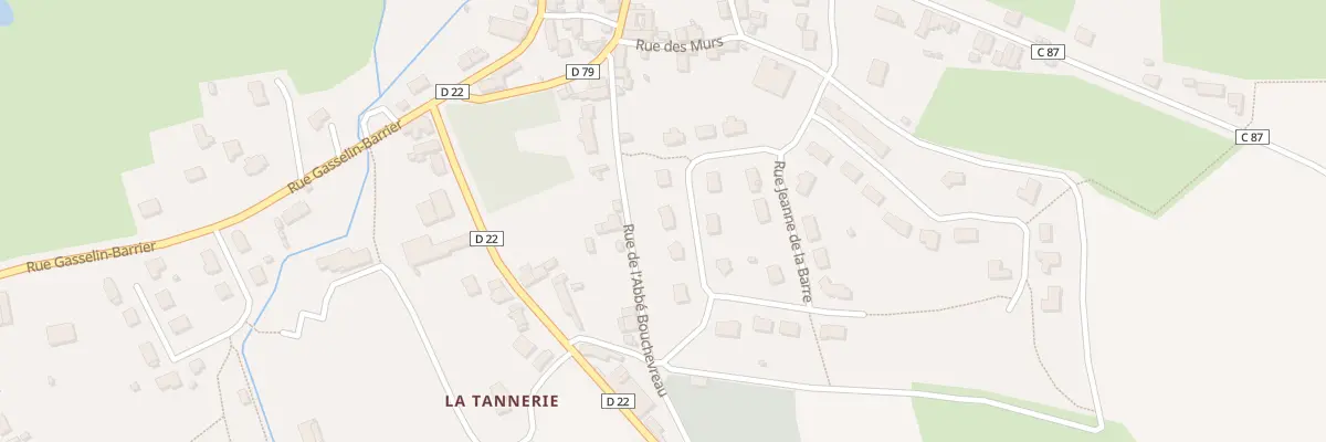 Plan du 10 Rue Paul Bougon à Chantenay-Villedieu