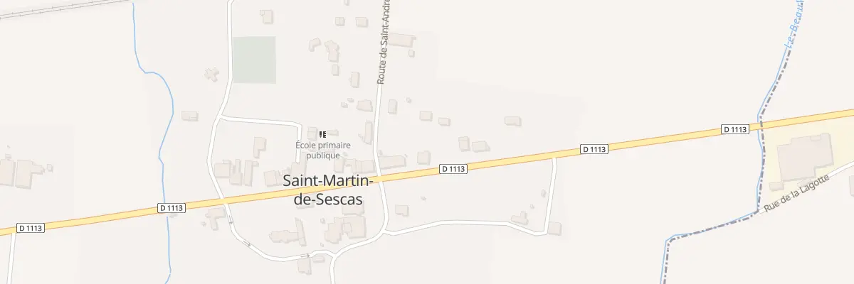 Plan du 6 Rte Nationale 113 à Saint-Martin-de-Sescas
