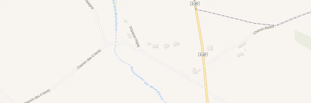 Plan de Che des 4 Vents à Gerderest