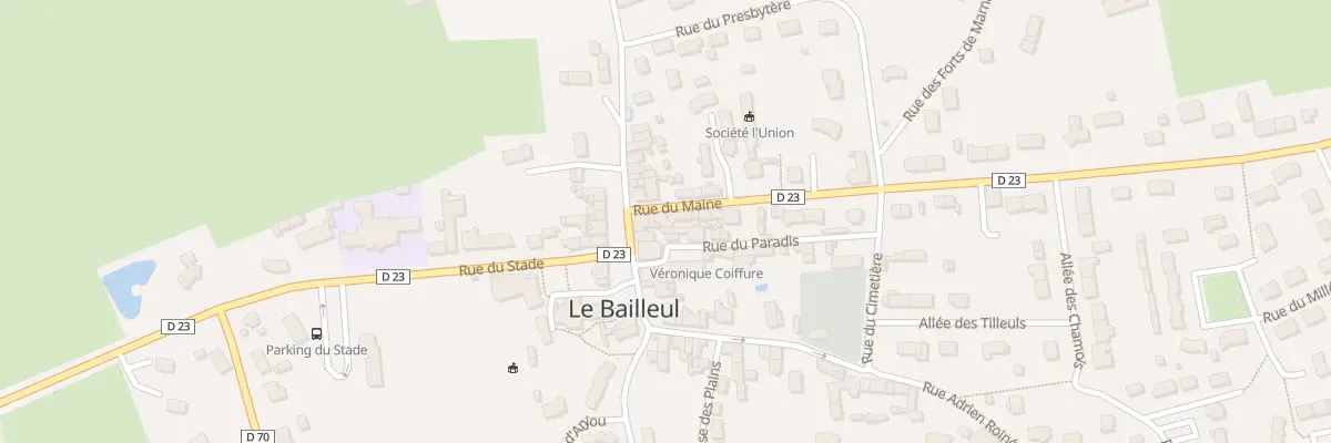 Plan du 2 Rue du Maine au Bailleul