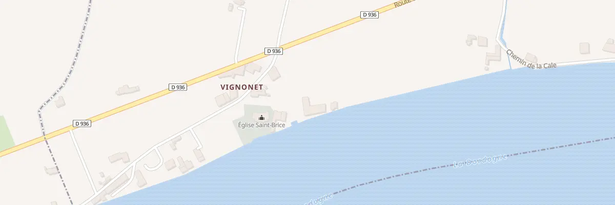 Plan du 74 Taillefer à Vignonet