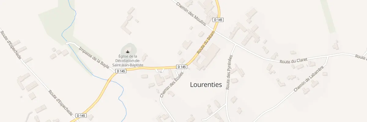 Plan du 9 Rte du Bearn à Lourenties