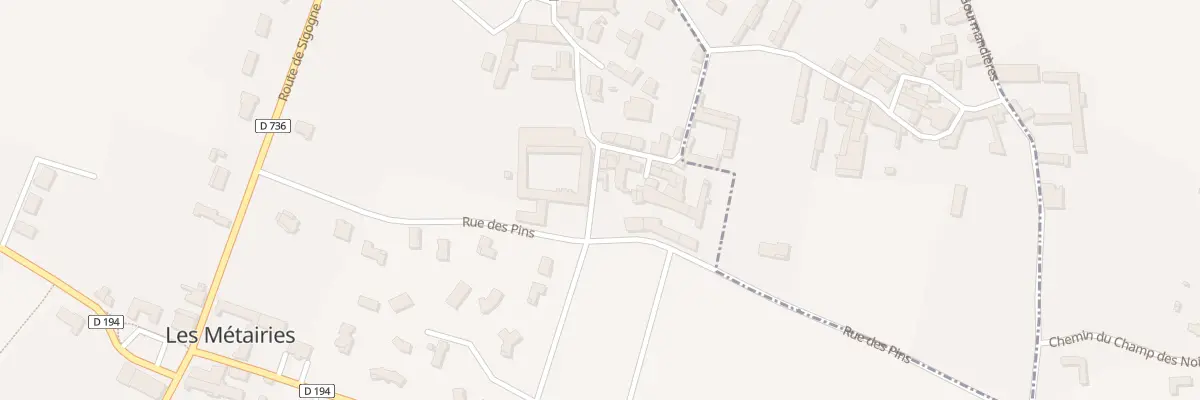 Plan du 2 Rue des Fins Bois aux Métairies