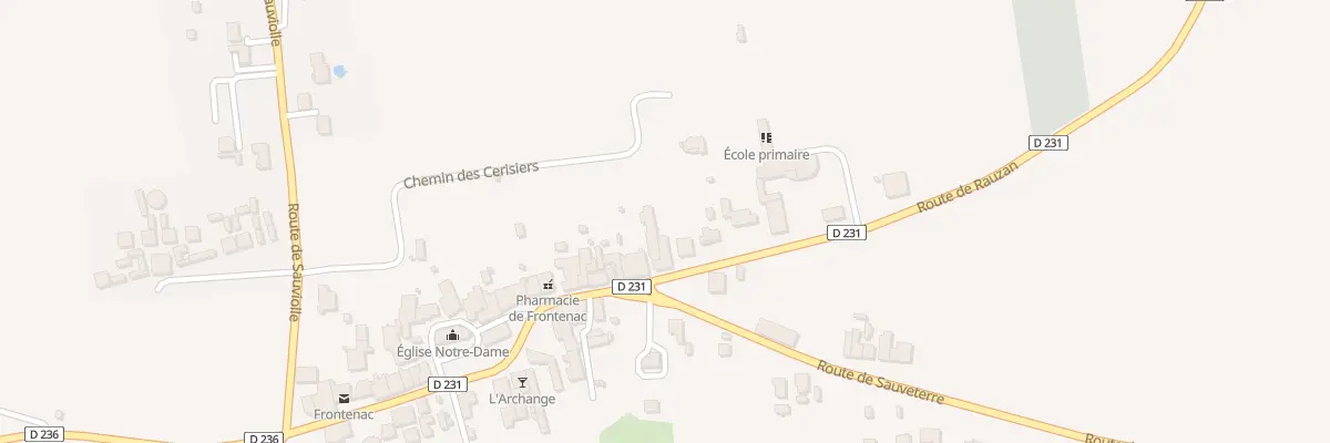Plan du 4 Rte de Rauzan à Frontenac