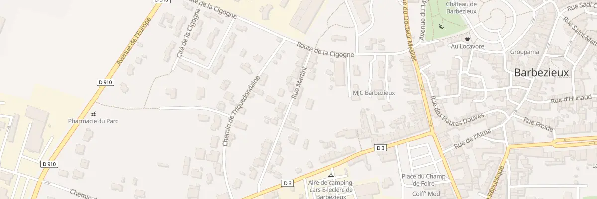 Plan du 16 Rue Martini à Barbezieux-Saint-Hilaire