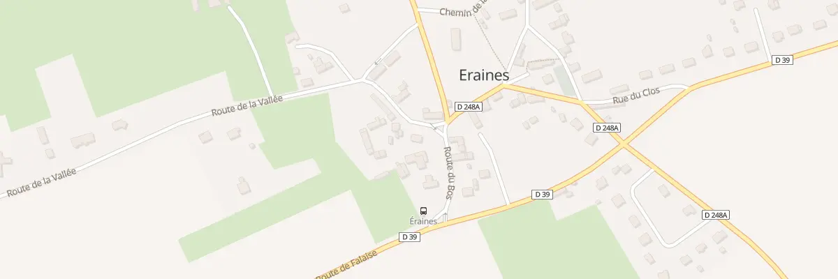 Plan du 1 Rte de la Vallée à Eraines