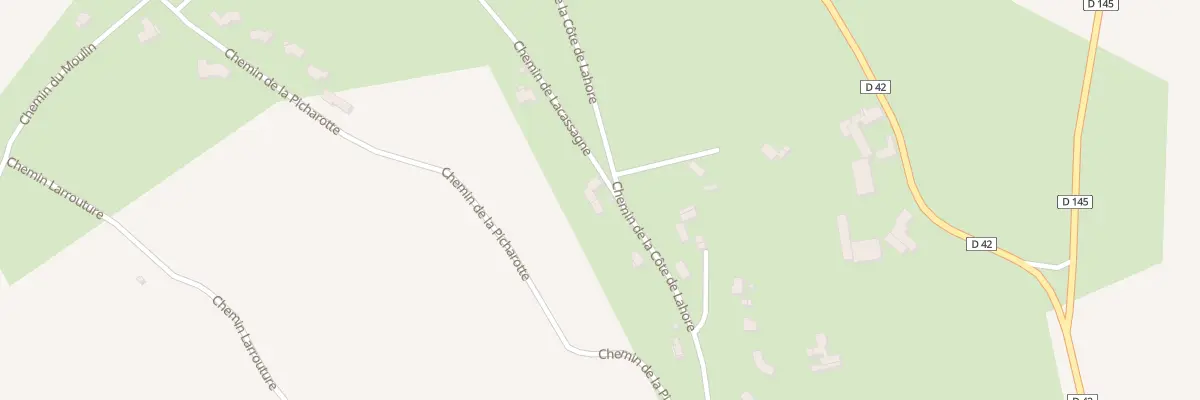 Plan du 1 Che de Lacassagne à Arrien