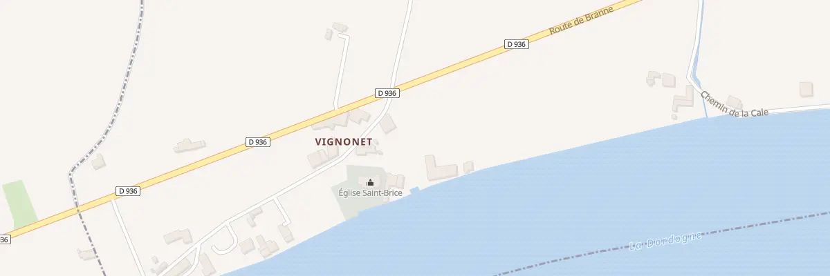 Plan du 1223 Rte de Branne à Vignonet