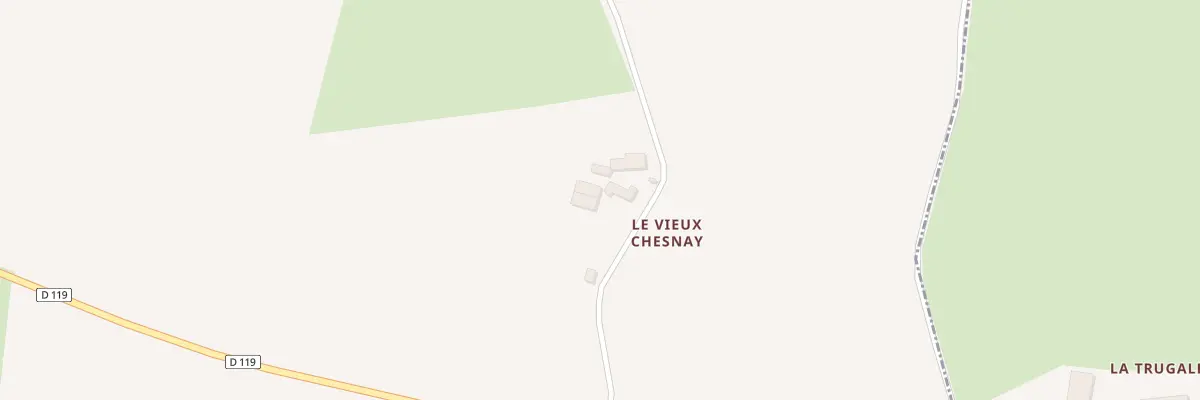 Plan du 2 Le Vieux Chesnay à Saint-Aubin-du-Désert