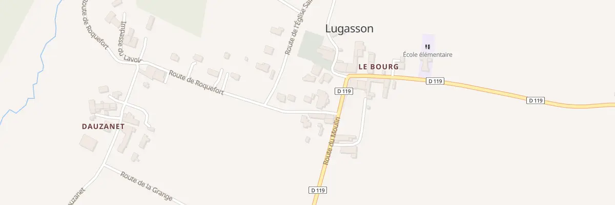 Plan du 13 Le Bourg à Lugasson