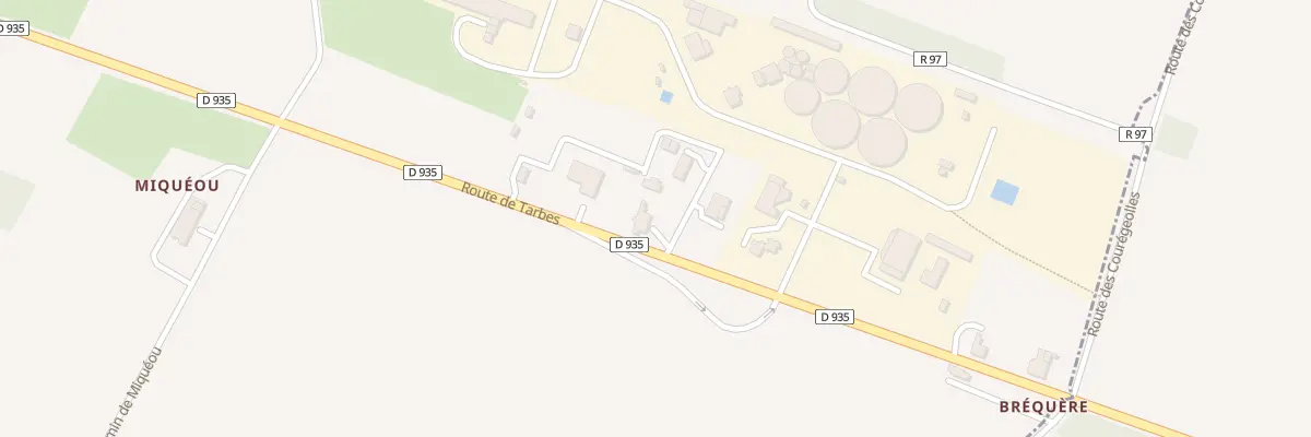 Plan du 65 Rte de Tarbes à Barcelonne-du-Gers