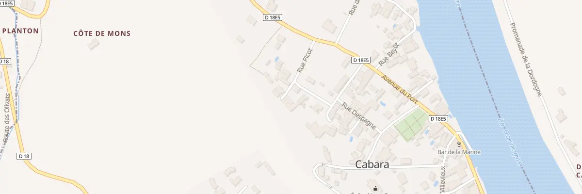 Plan du 1 Rue de Picot à Cabara