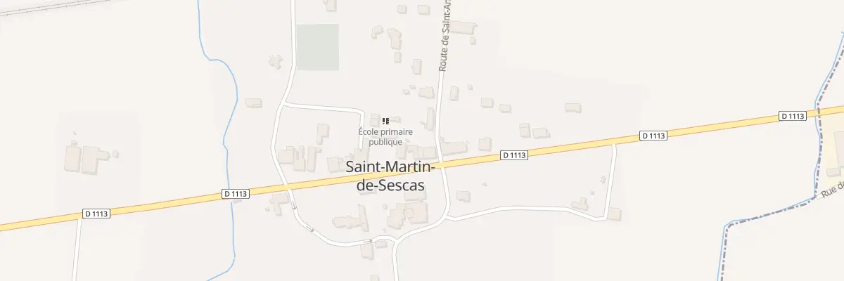 Plan du 14 Rte Nationale 113 à Saint-Martin-de-Sescas