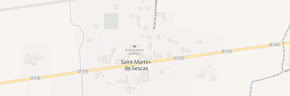 Plan du 16 Rte Nationale 113 à Saint-Martin-de-Sescas
