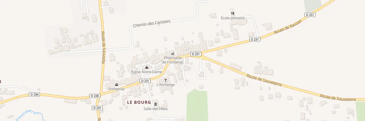 Plan du 7 Rte de Rauzan à Frontenac