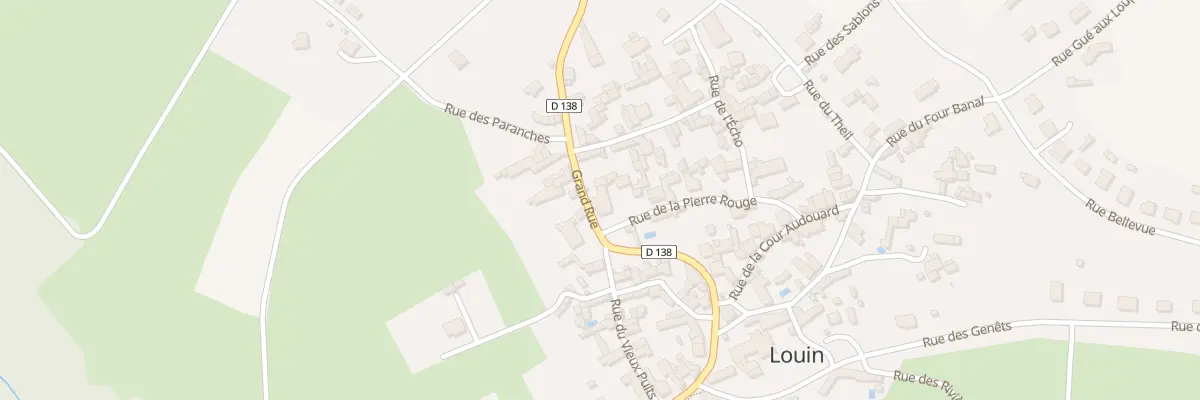 Plan du 1 Rue de la Pierre Rouge à Louin