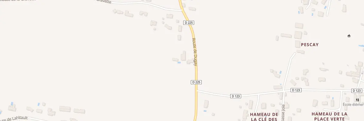Plan du 83 Rte de Dugay à Bieujac