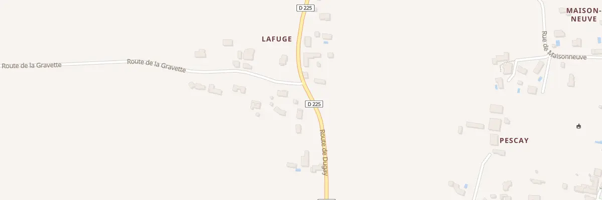Plan du 5 Rte de la Gravette à Bieujac
