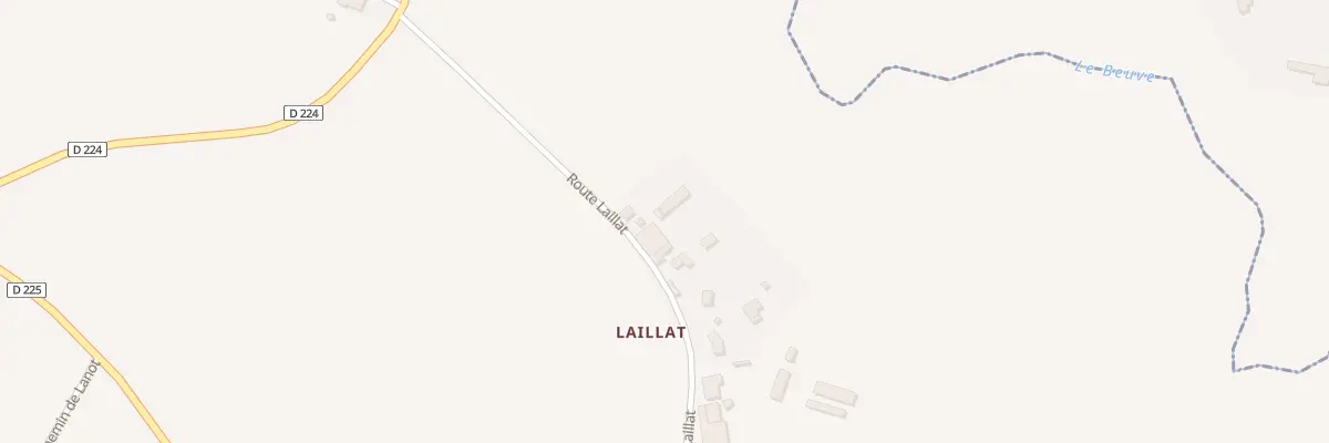 Plan du 1 Laillat à Saint-Loubert