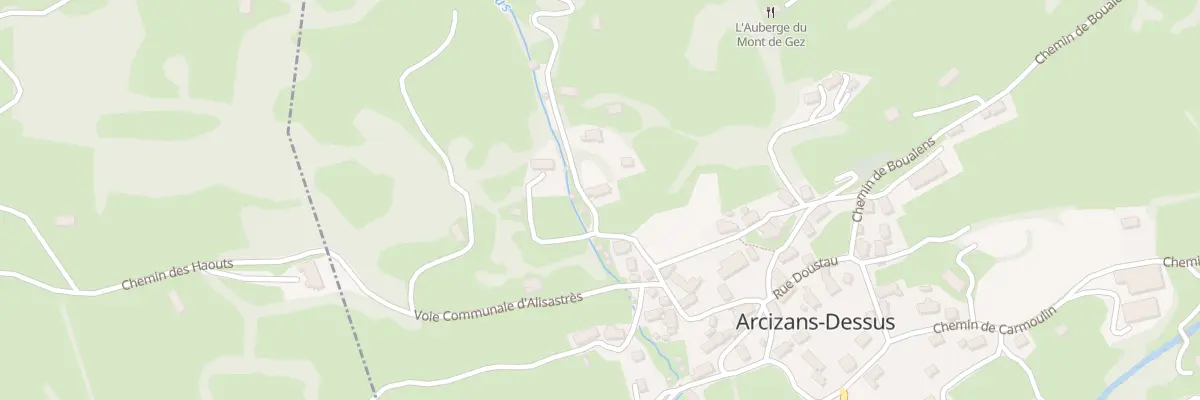 Plan du 5011 Le Village à Arcizans-Dessus