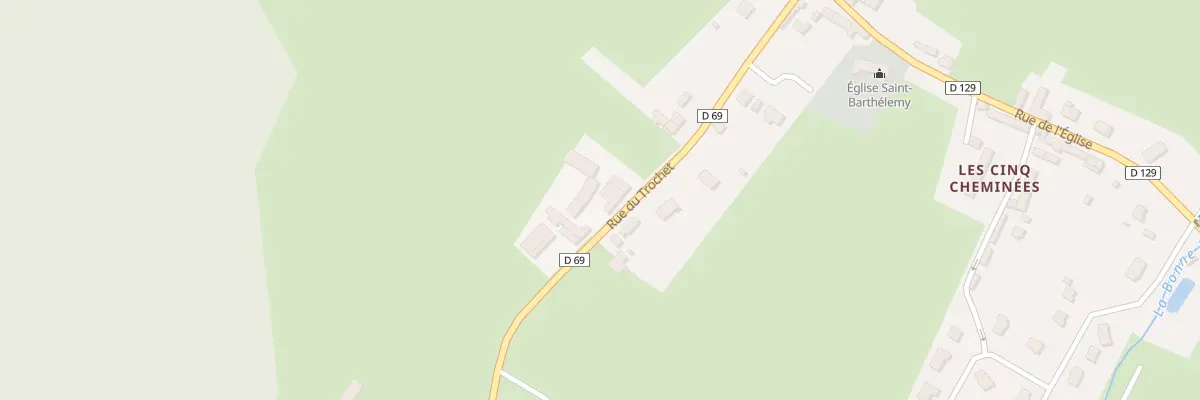 Plan du 14 Rue du Trochet à La Hoguette