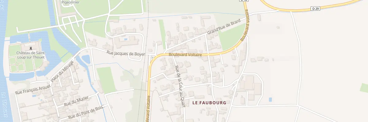 Plan du 2 Rue Jacques de Boyer à Saint-Loup-Lamairé
