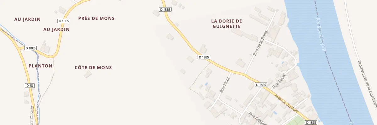 Plan du 121 Pres de Mons à Cabara