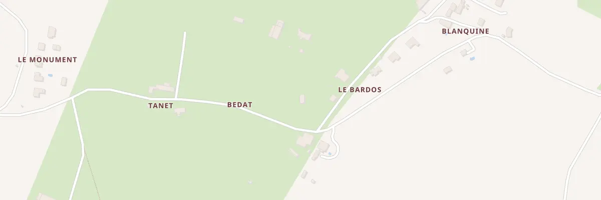 Plan du 33A Bedat à Saint-Aubin-de-Branne