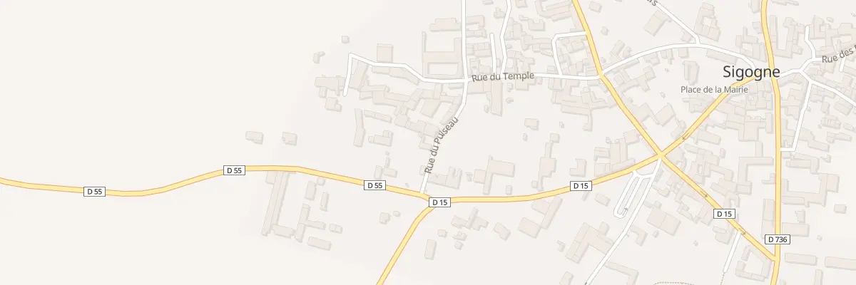 Plan du 3 Rue du Puiseau à Sigogne