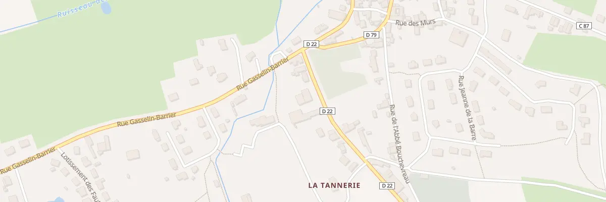 Plan du 6 Rue du Pont Aubry à Chantenay-Villedieu