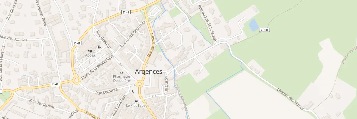 Plan du 3 Rue Dusoir à Argences