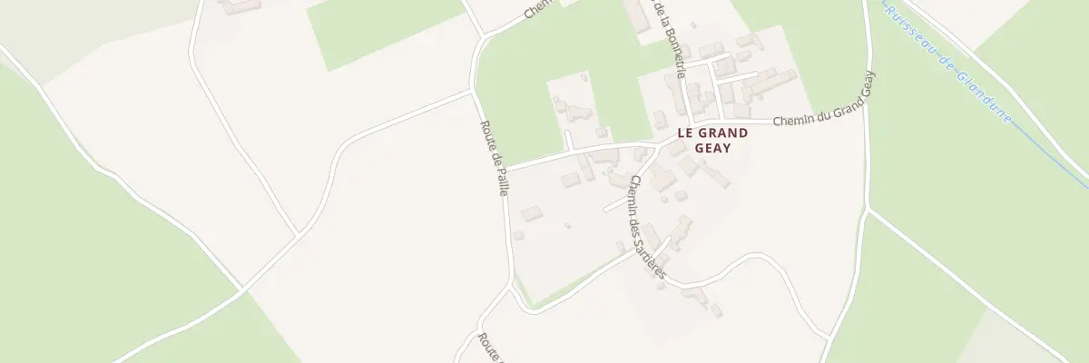 Plan du 4 Che du Grand Geay à Souvigné