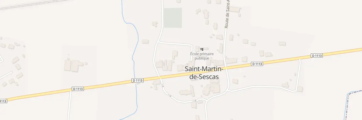 Plan du 22 Rte Nationale 113 à Saint-Martin-de-Sescas