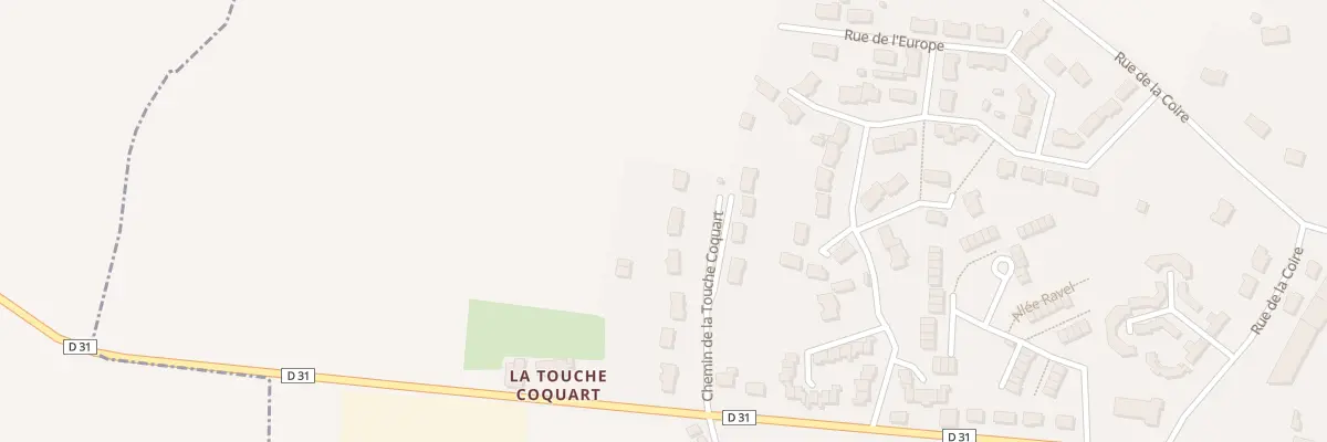 Plan du 9 Chem de la Touche Coquart à Loué