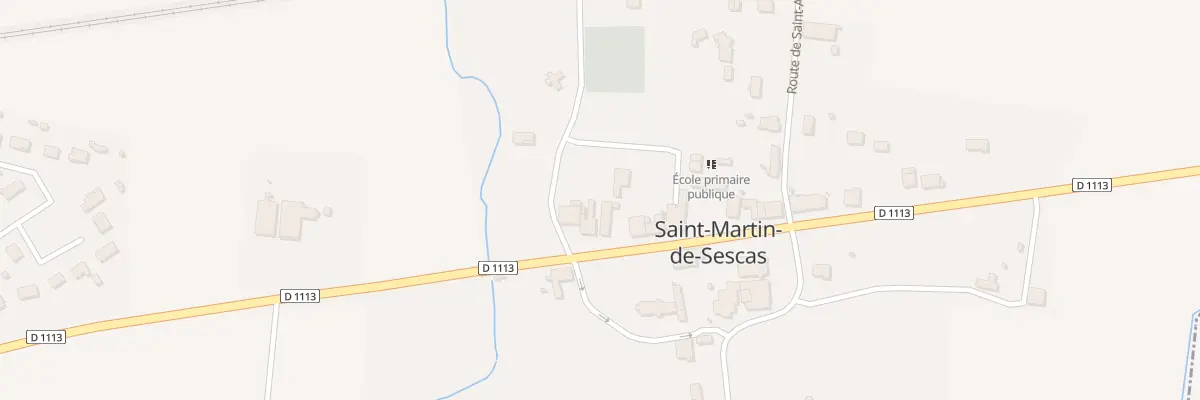 Plan du 24 Rte Nationale 113 à Saint-Martin-de-Sescas