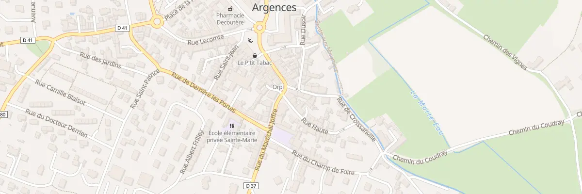 Plan du 3 Rue du Maréchal Joffre à Argences