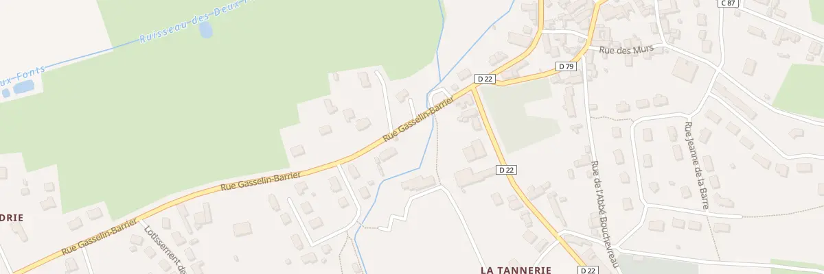 Plan du 1 Rue Gasselin-barrier à Chantenay-Villedieu