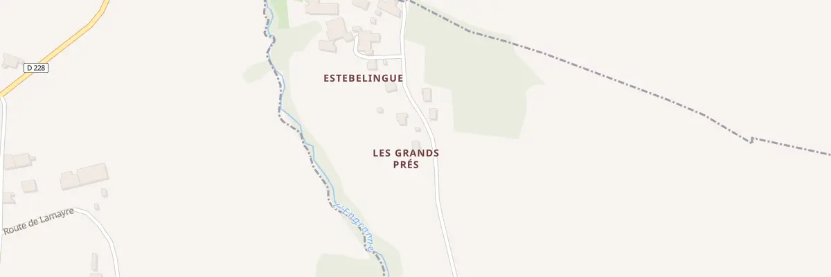 Plan du 1 Les Grands Prés à Castelviel