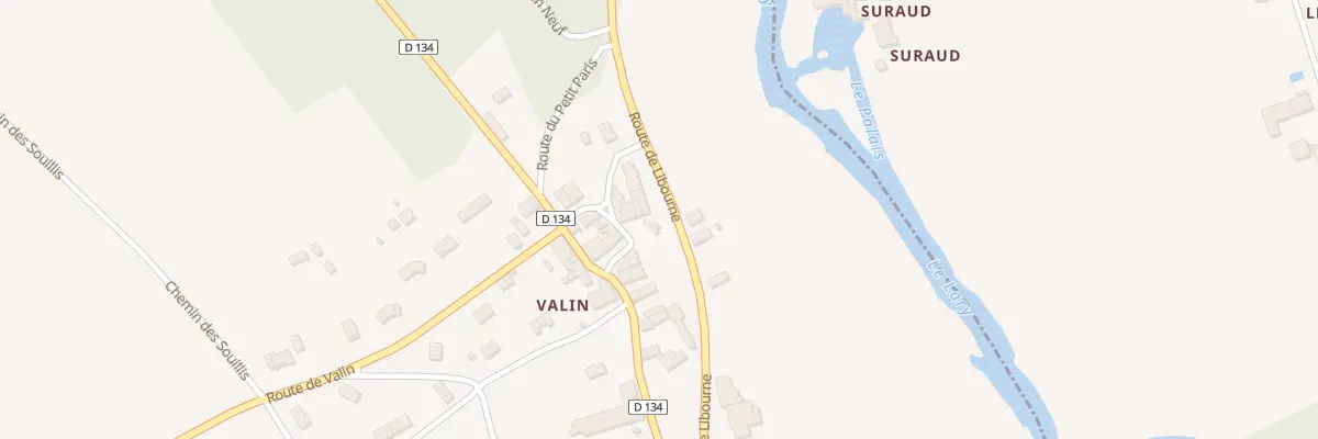 Plan du 5349 Valin à Cercoux