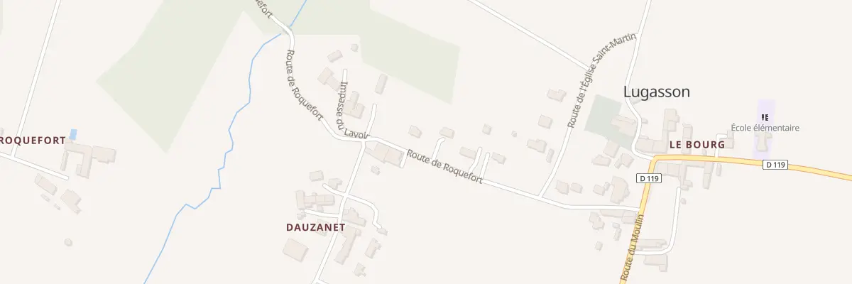 Plan du 4 Dauzanet à Lugasson