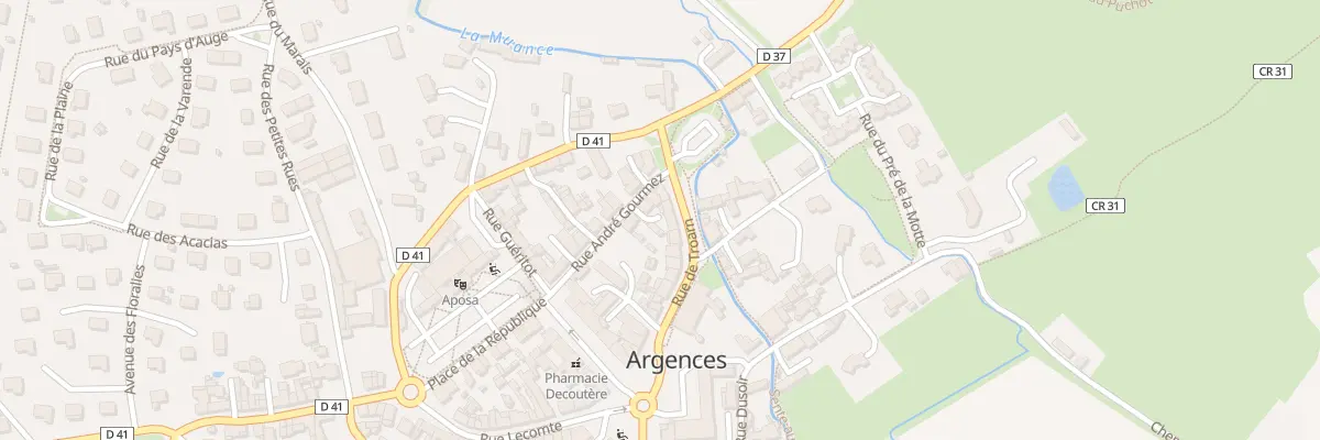 Plan du 29 Rue de Troarn à Argences