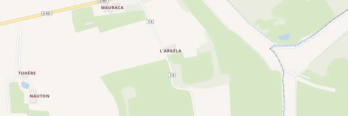 Plan du 1 Che de l’Argela à Vergoignan