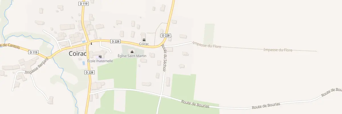 Plan du 1 Petit Champ du Bourg à Coirac